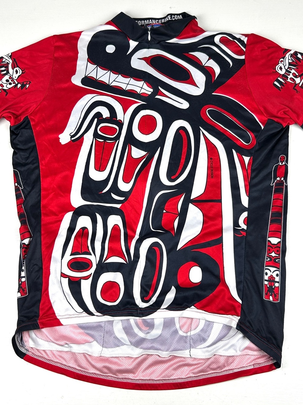 Performance Bike Cycling Jersey Mens XL 1/2 Zip Short Sleeve Totem Native